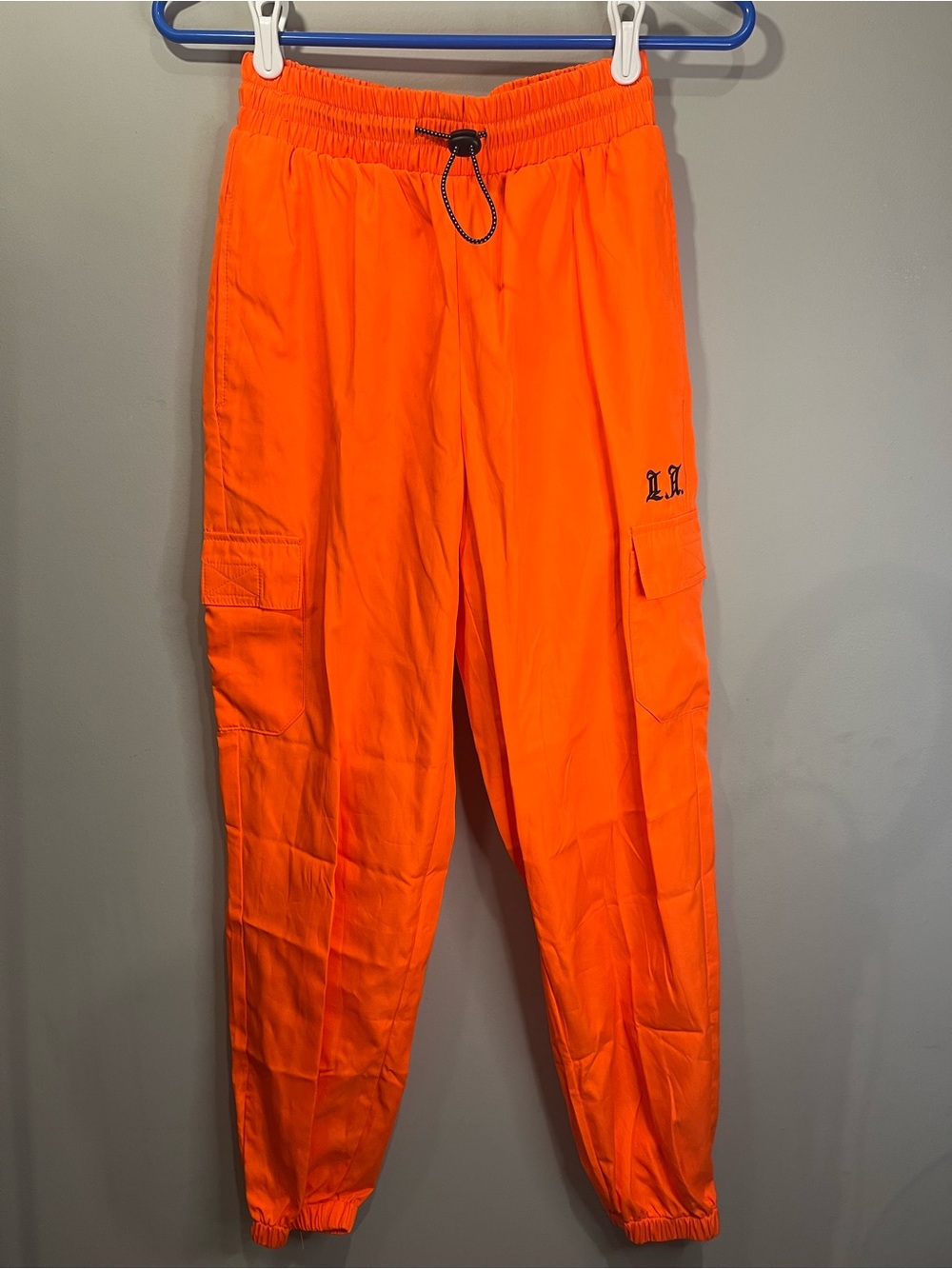 Forever 21 Women’s Bright Orange Cargo Joggers